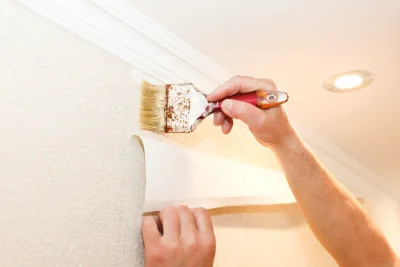 Pose de papier peint à Villeron — revêtements muraux et toiles de verre